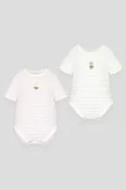2-Pack Textured Bodysuits
