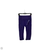 Athletic Capris By Lululemon In Blue, Size: 6