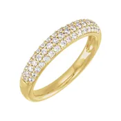 1/2 CTW Accented Dome Ring