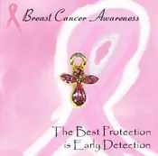 Breast Cancer Awareness Crystal Lapel Pins