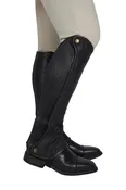 Grand Prix Elite Leather Kids Half Chaps, Black