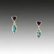 18k Vermeil Tiny Petal Earrings