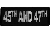 45th and 47th Iron on Patch