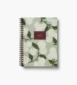 2027 12-Month Softcover Spiral Planner - Sage Hydrangea