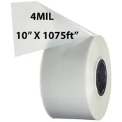 10 inch x 1075ft Poly Tubing Roll 4 Mil LDPE Low Density