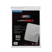 BCW LaserWeld 20-Pocket Coin Pages — 50 Pack