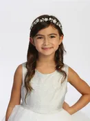Flower Headband with Rhinestones