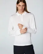 Long Sleeve Zip Polo