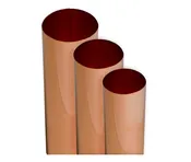 3″ x 18 oz Copper Welded Seam Smooth Round Downspout