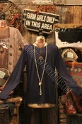 All Layered Up Midnight Navy Long Sleeve Casual Tee
