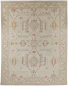 Angora Oushak Handwoven Tribal Rug