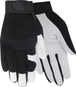 1523 Goatskin Work Gloves – Wing Thumb, Neoprene Knuckle, Velcro Wrist (M–XL)