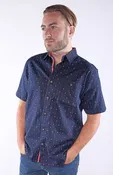FELIPE | 100% Cotton "Geo Stripe" Short Sleeve Shirt