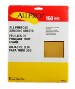 AllPro 150 Grit Sand Paper 5pk