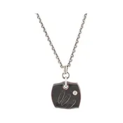 3 Feather Copper Tile Pendant