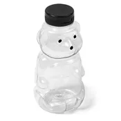 16 fl oz Clear PET Oval Honey Bottle - 38-400