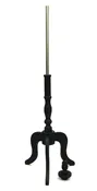 Antique Style Wooden Tripod Stand: Black