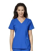 WINK 123 WOMEN'S STYLIZED V-NECK Scrub Top