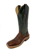 ANDERSON BEAN 328742 WOMEN'S CAFE AMERICANO SMOOTH QUILL OSTRICH COWBOY BOOT