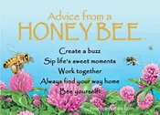Advice from a Honey Bee Jumbo Magnet