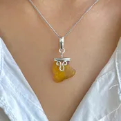 Amber Pendant-(AMB-P-114.)