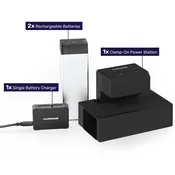 Clamp-On Desktop Power Station Light Use Bundle | KwikBoost EdgePower®