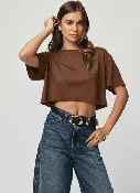 BOYFRIEND CROP TEE
