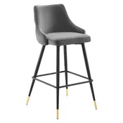 Adorn Performance Velvet Bar Stool by Modway
