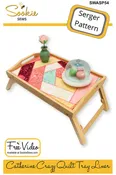 Catherine Crazy Quilt Tray Liner Serger Pattern