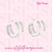 Double Reflection | Hoop Earrings — Style Therapii Boutique