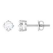 0.18 CT Natural Round Diamond Solitaire Stud Earrings