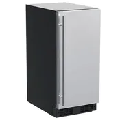 15" Marvel Outdoor Built-in Clear Ice Machine, Factory Installed Pump, Solid Stainless Steel Door, Reversible Hinge