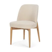 Abbie Dining Side Chair (Set of 2) - Oatmeal Fabric