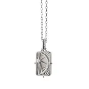 32" Silver Gate Frame Locket