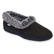 Acorn Women's Faux Chinchilla Collar Slippers