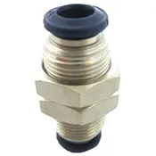 Bulkhead Fitting, 1/4″ Poly Tube