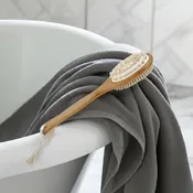 10" Natural Massaging Head / Bristle Bath Brush