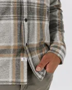 7 Diamonds Generation Long Sleeve Plaid Soft Knit Shirt- Grey