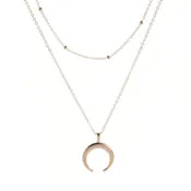 Bohemian Double Horn Necklace