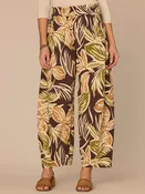 "Ab"leisure Skyrise Printed Glider Petite Relaxed Straight Leg Pants