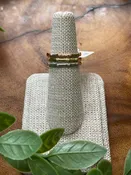 10kt Rose, Gold, and White Gold Stack Rings