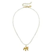 Alys Bulldog Pearl Necklace