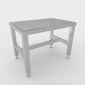 Free-Standing Perforated Bench — 12″ × 36″ × 18″