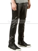 5 Pocket Straight Leather trousers