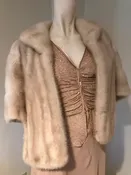 Palomino Beige Vintage Mink Stole
