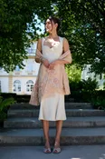 3D Floral Embellished Wool Scarf