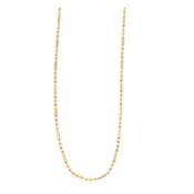 18K Gold Ball & Bar Chain Necklace