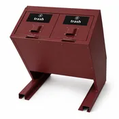 BearSaver - Hid-A-Bag Double Trash/Recycling Enclosure, 140 gal  - HB2