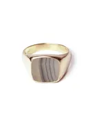 Agate Stripe Signet Ring II