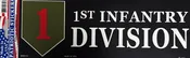 U.S. Army “1st Infantry Division” Bumper Sticker